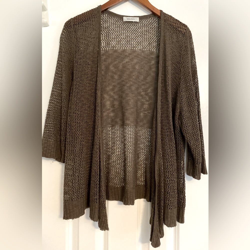 Dress Barn light sweater, brown, size XL